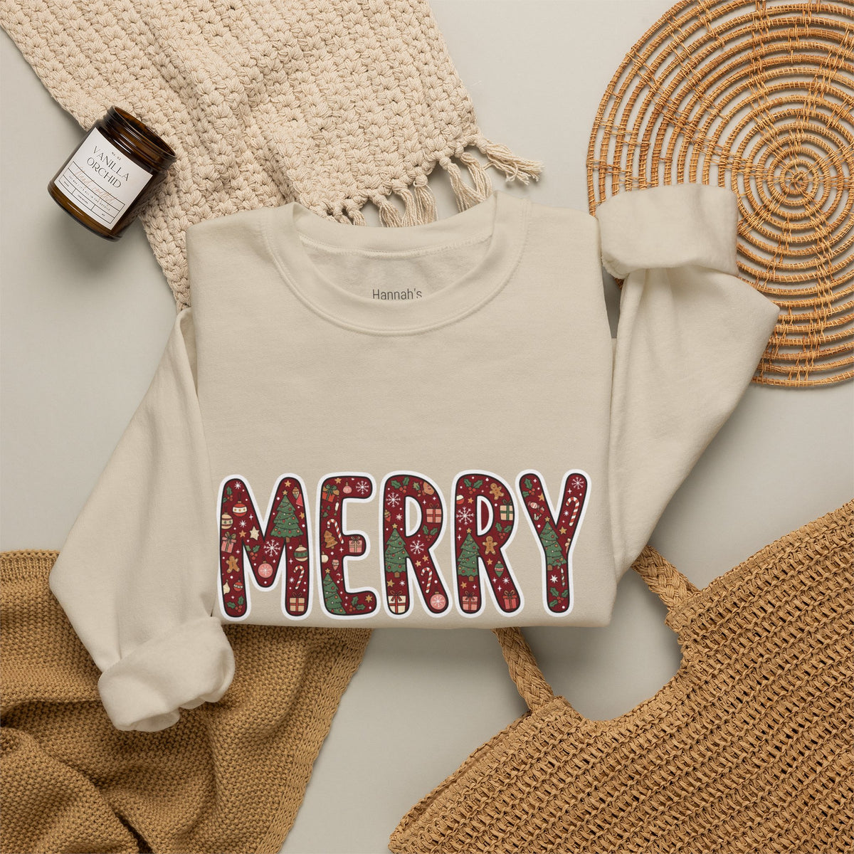 Merry Holiday Crewneck Sweatshirt