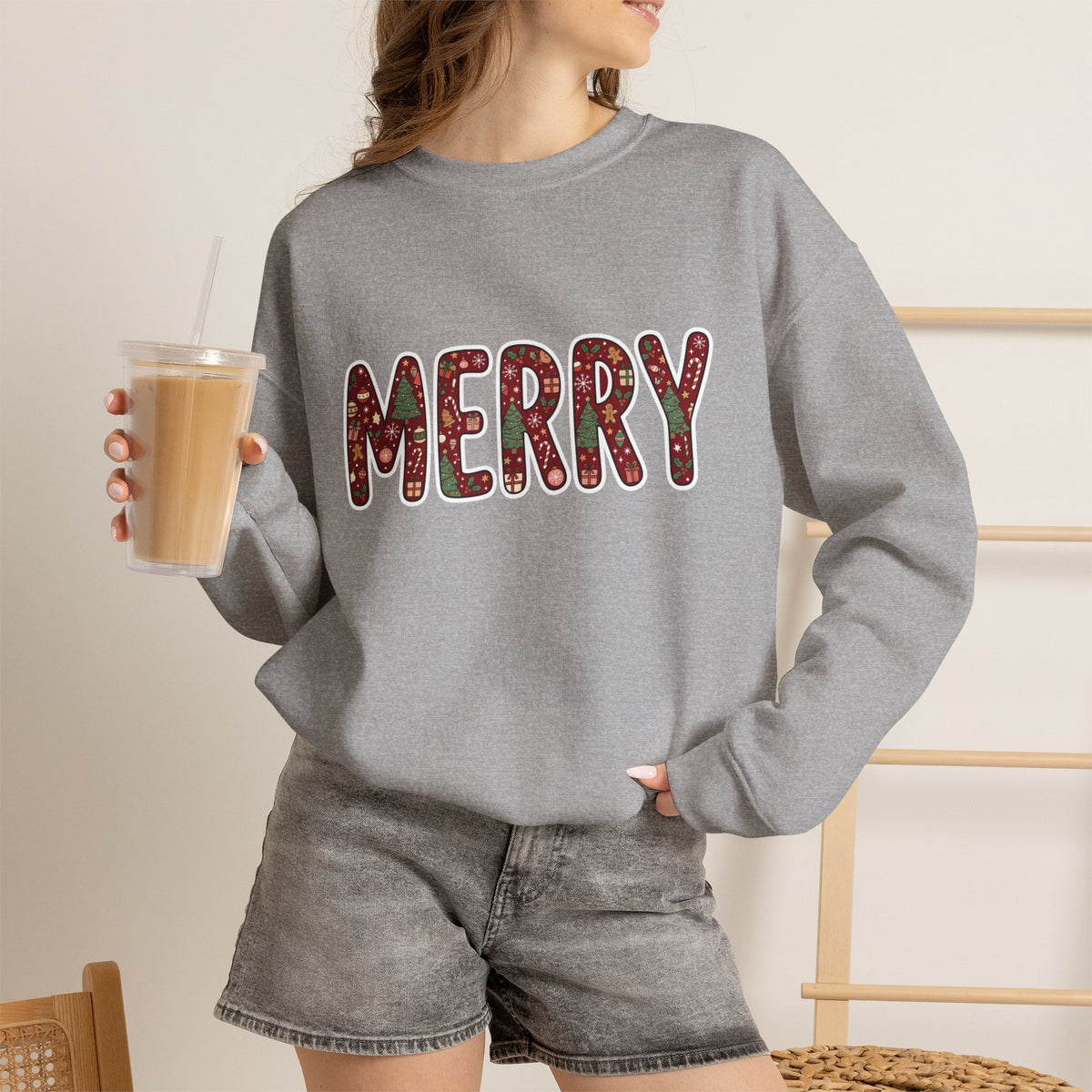 Merry Holiday Crewneck Sweatshirt