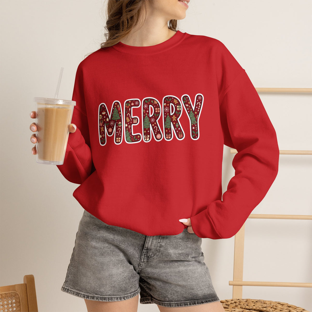 Merry Holiday Crewneck Sweatshirt