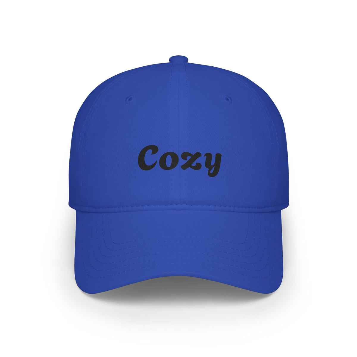 Cozy Embroidered Low-Profile Baseball Cap — Casual Retro Script Hat