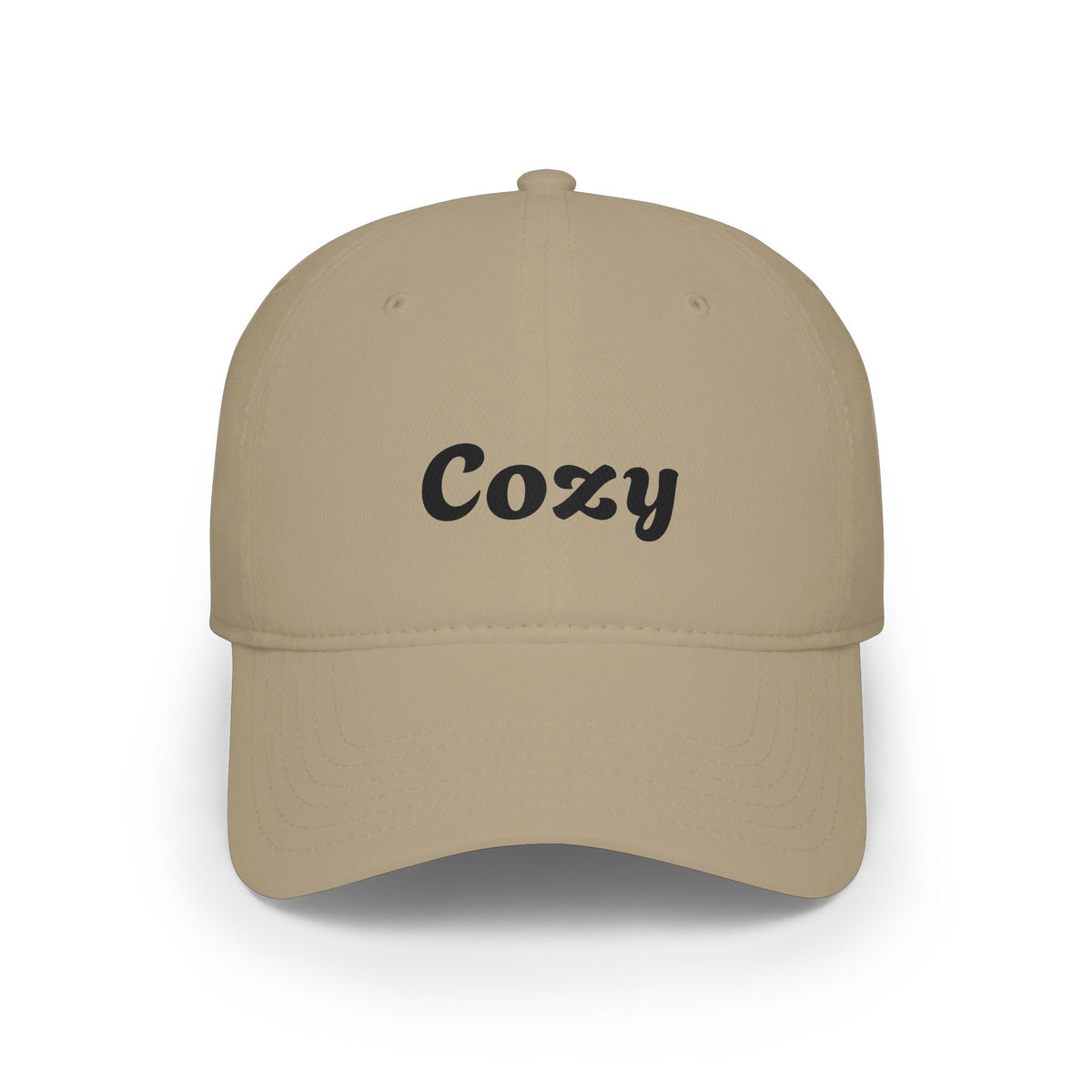 Cozy Embroidered Low-Profile Baseball Cap — Casual Retro Script Hat