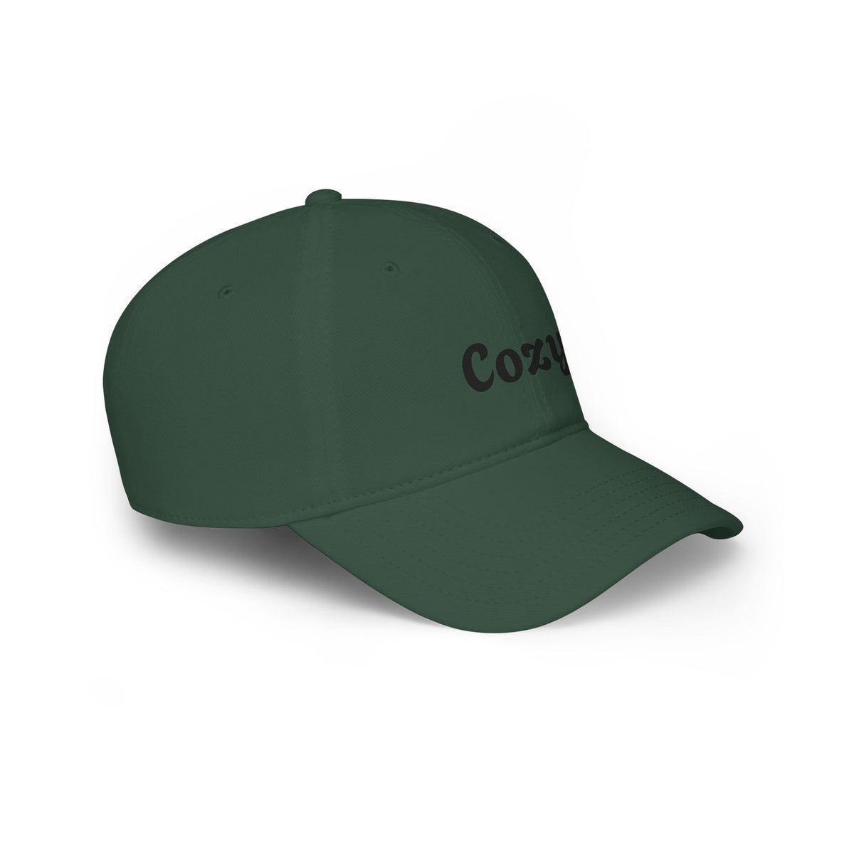 Cozy Embroidered Low-Profile Baseball Cap — Casual Retro Script Hat