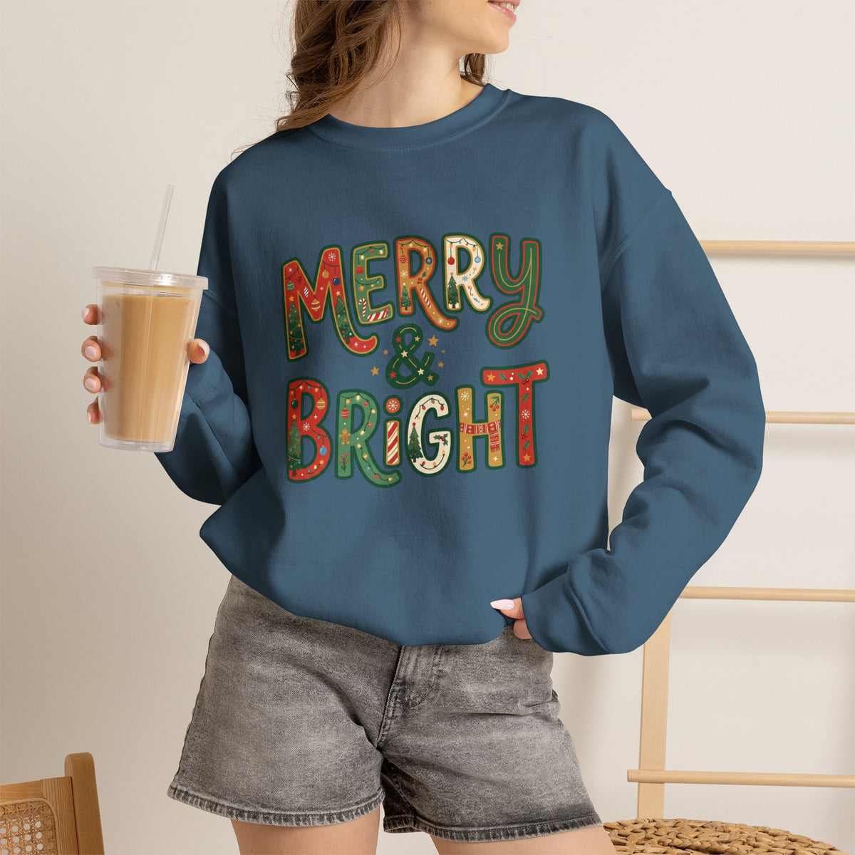 Merry & Bright Christmas Sweatshirt