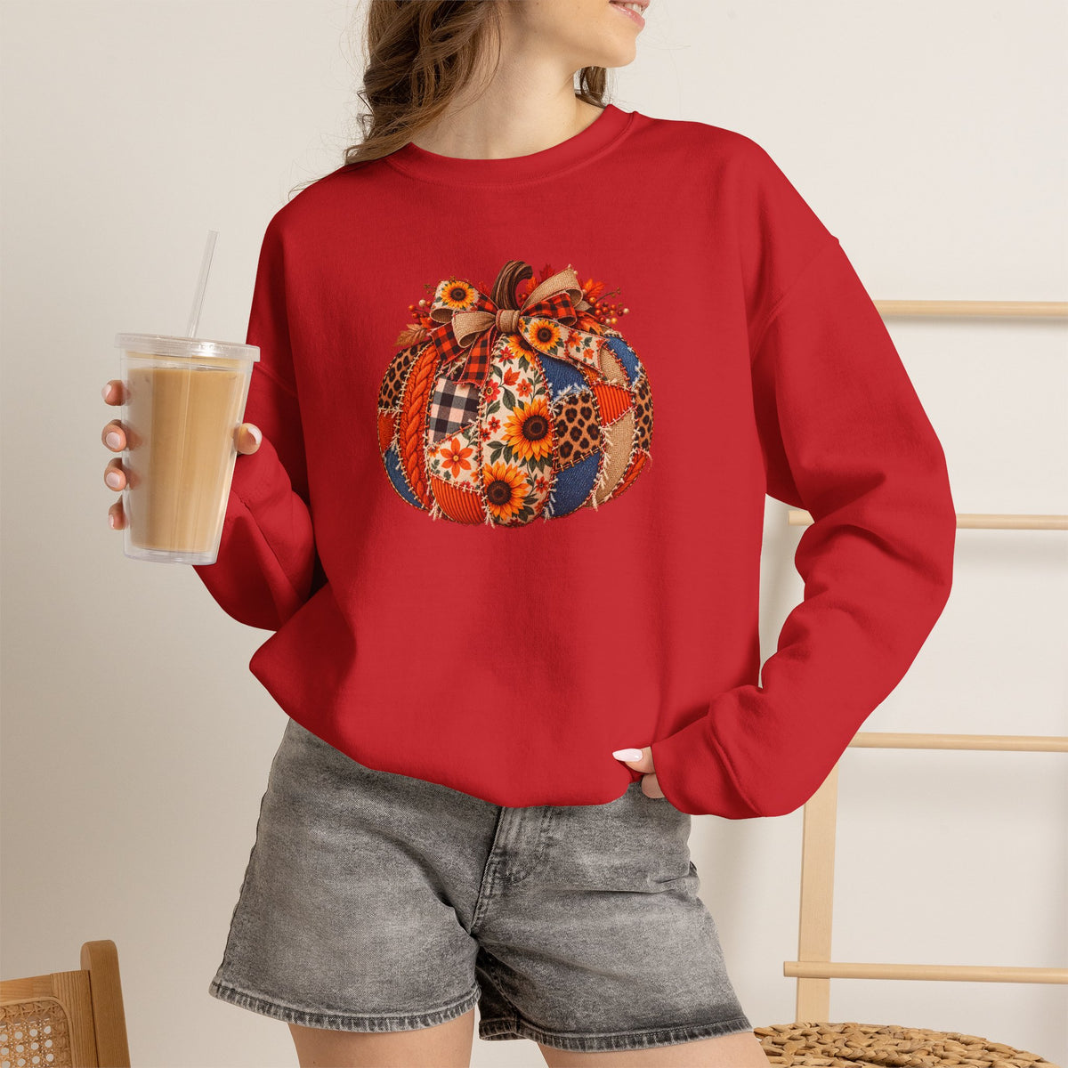 Autumn Pumpkin Crewneck Sweatshirt