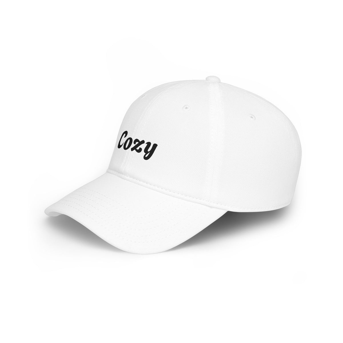 Cozy Embroidered Low-Profile Baseball Cap — Casual Retro Script Hat