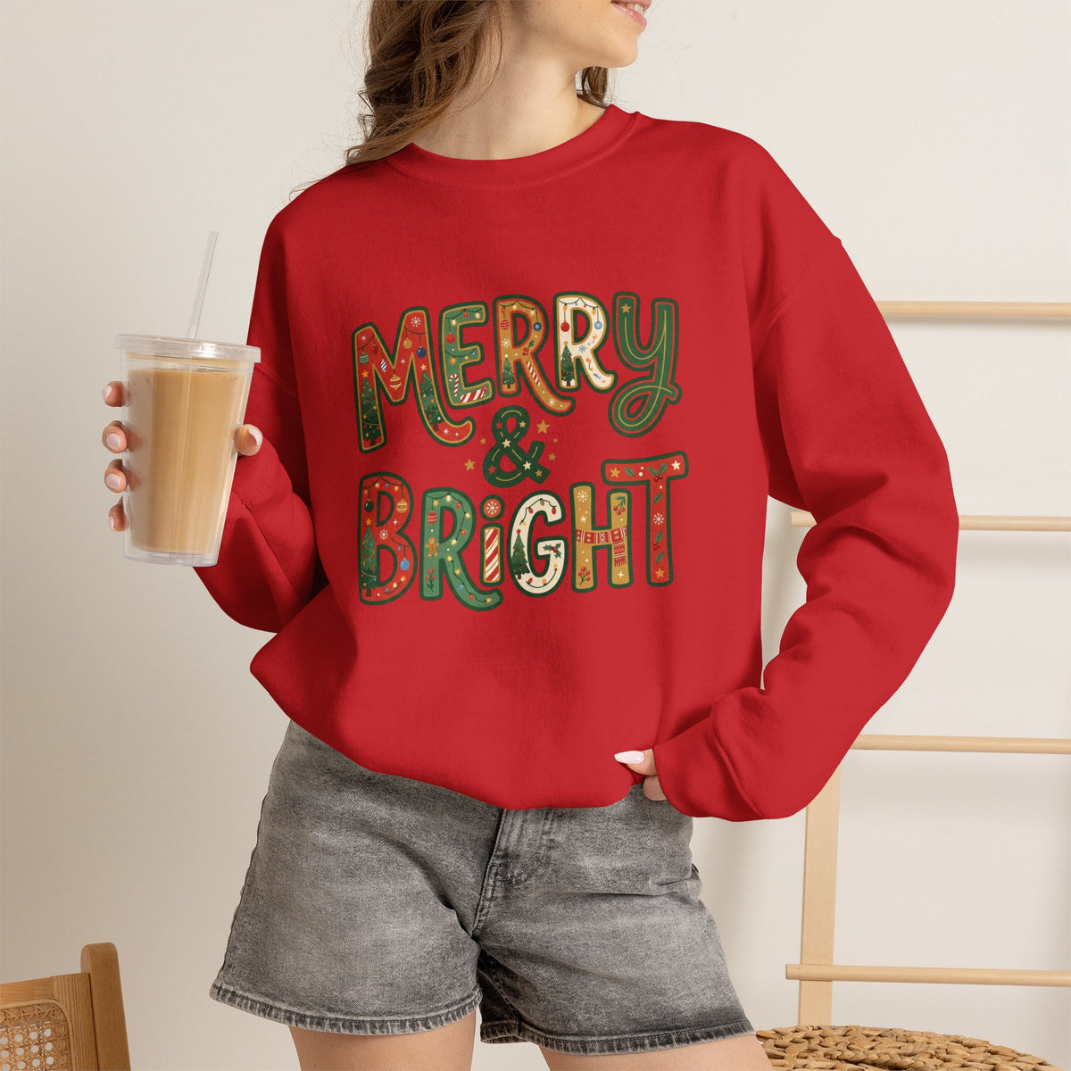 Merry & Bright Christmas Sweatshirt