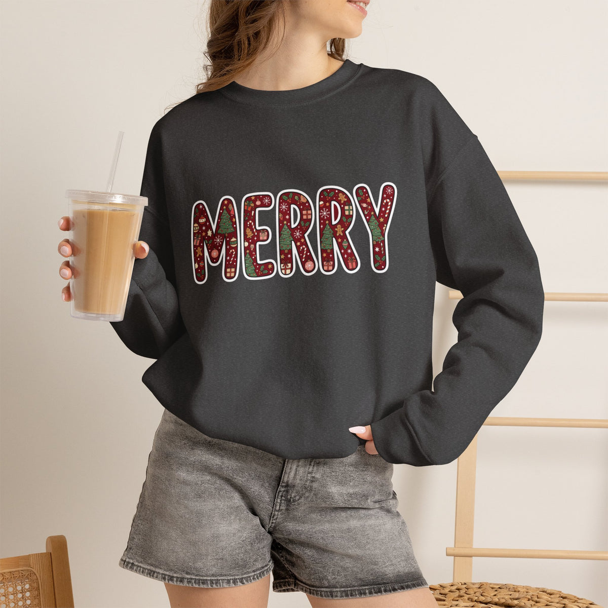 Merry Holiday Crewneck Sweatshirt