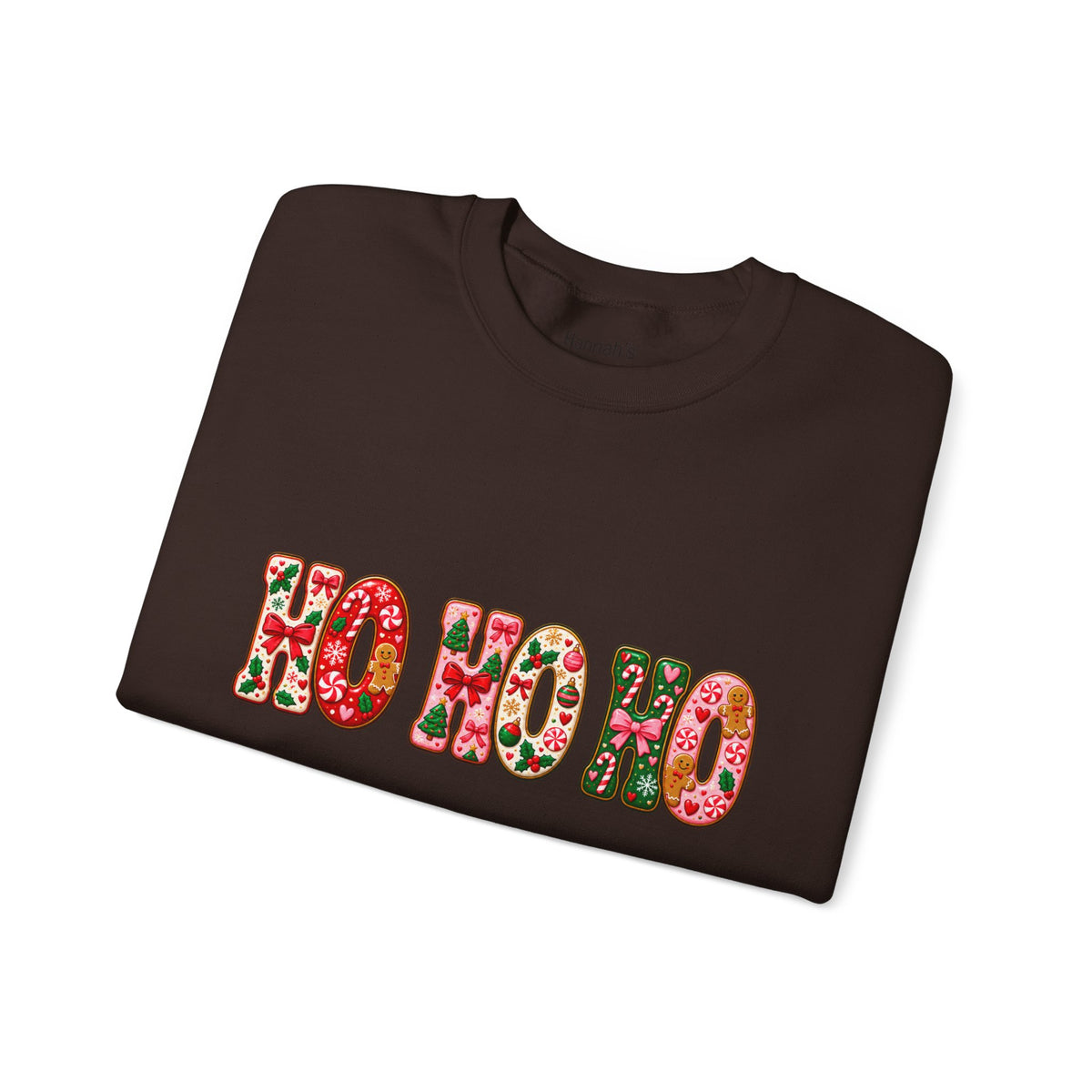 Sweatshirt — Floral "HO HO HO" Christmas Crewneck