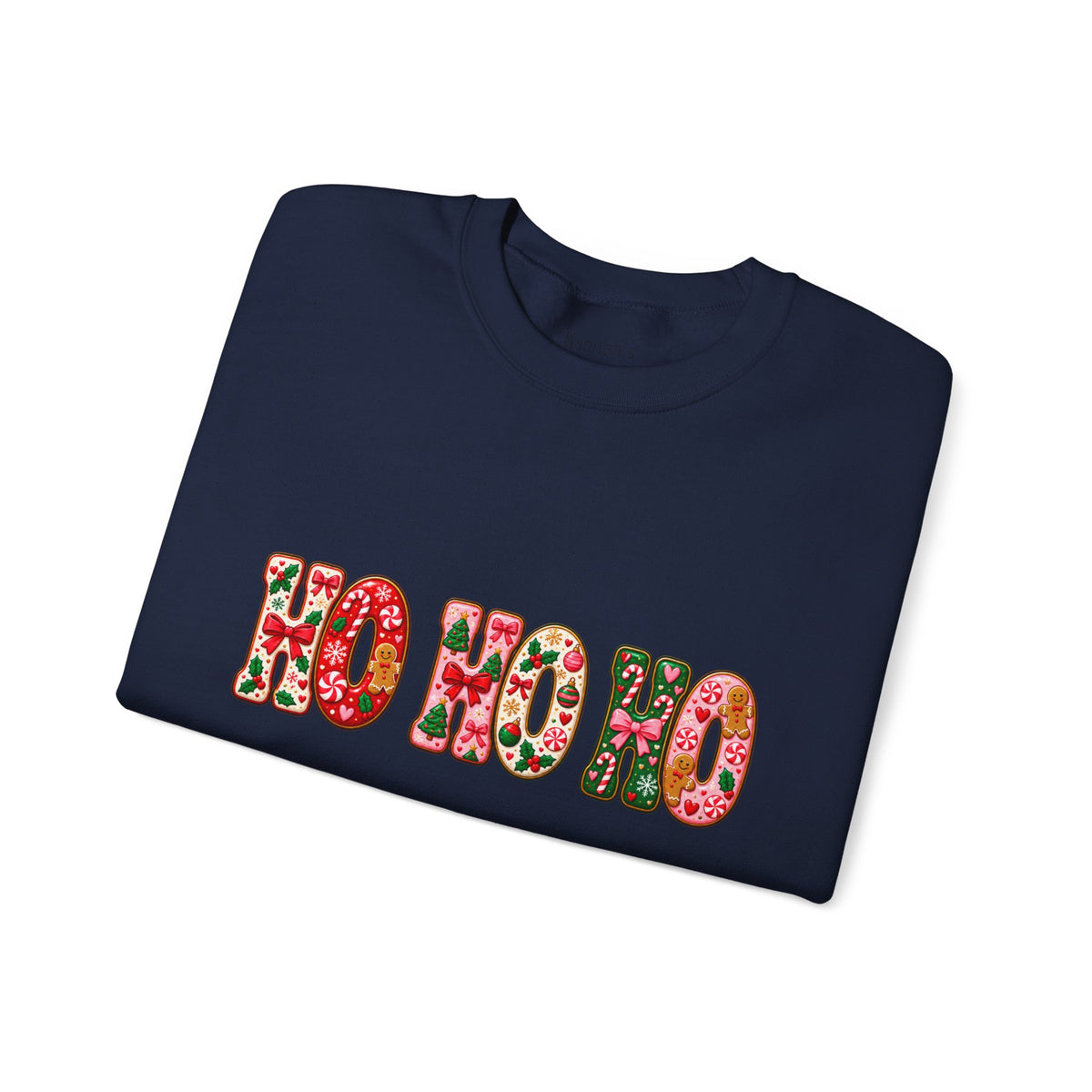 Sweatshirt — Floral "HO HO HO" Christmas Crewneck