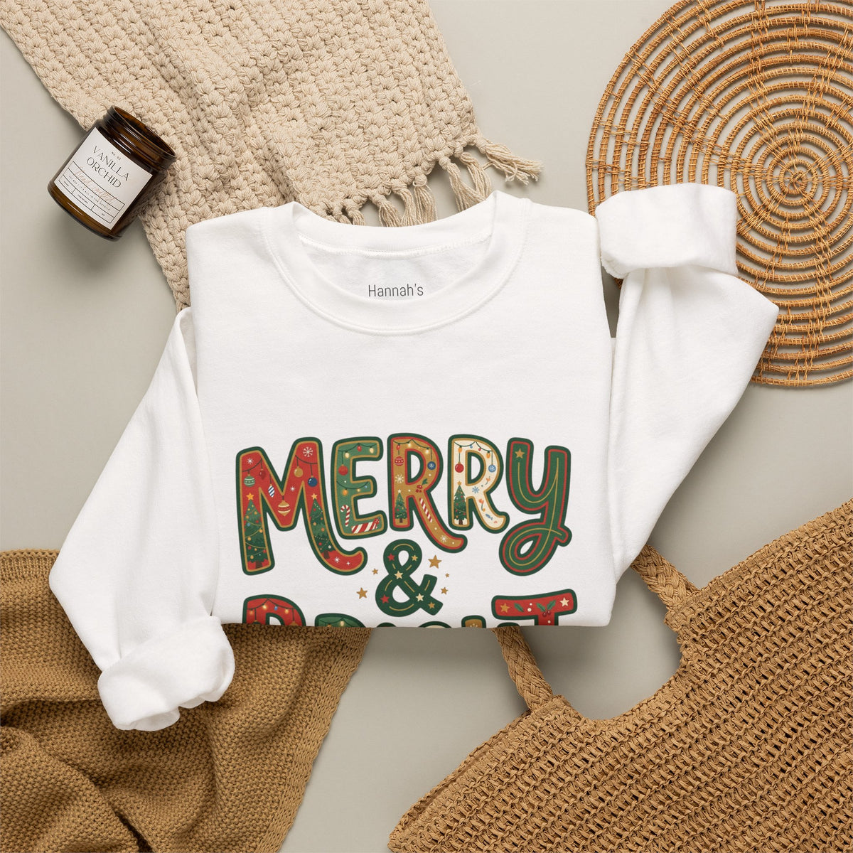 Merry & Bright Christmas Sweatshirt