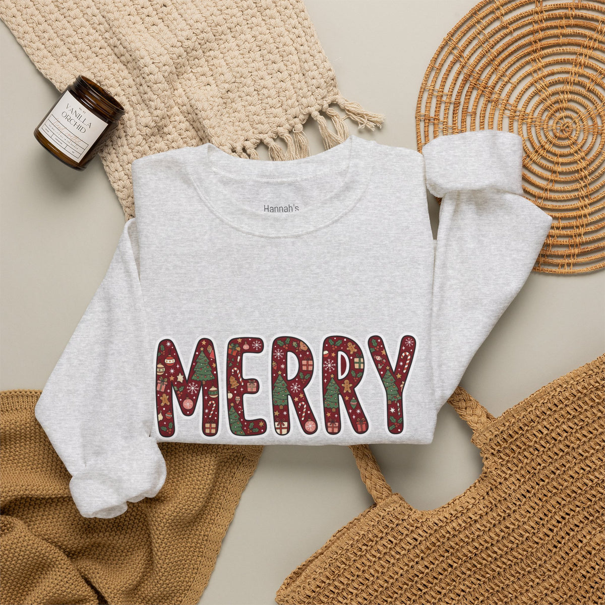 Merry Holiday Crewneck Sweatshirt