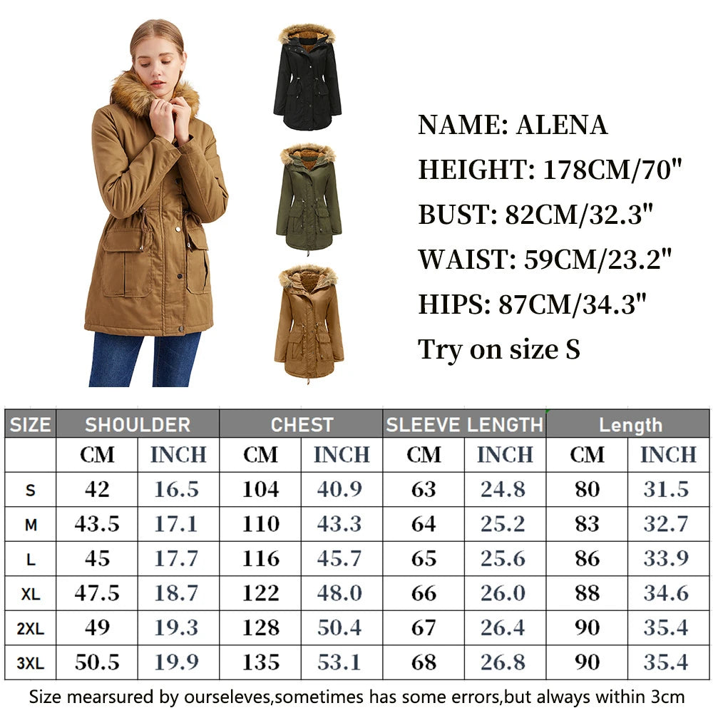 Long Slim Fleece Parka