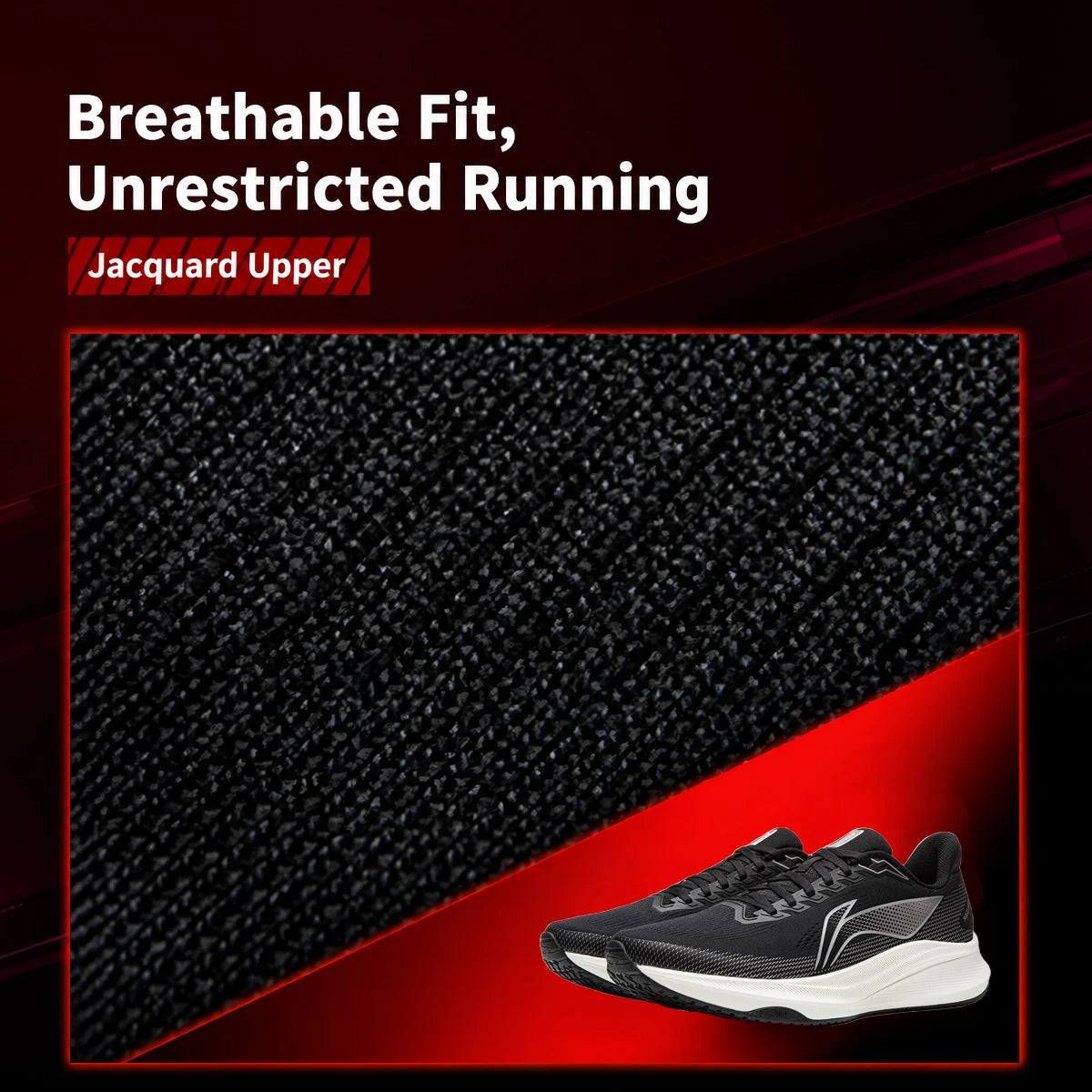 Men's RED HARE 9 Running Shoes LIGHT FOAM ULTRA Breathable Anti-slip Lining