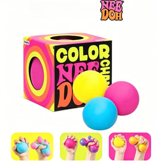 New Schylling needoh extrude Color Change Sensory Stress Relief Balls Relief Relieves Anxiety Fidget Squishy Toy bind box Gift