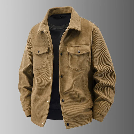 New Fashion Men Autumn Corduroy Casual Jacket