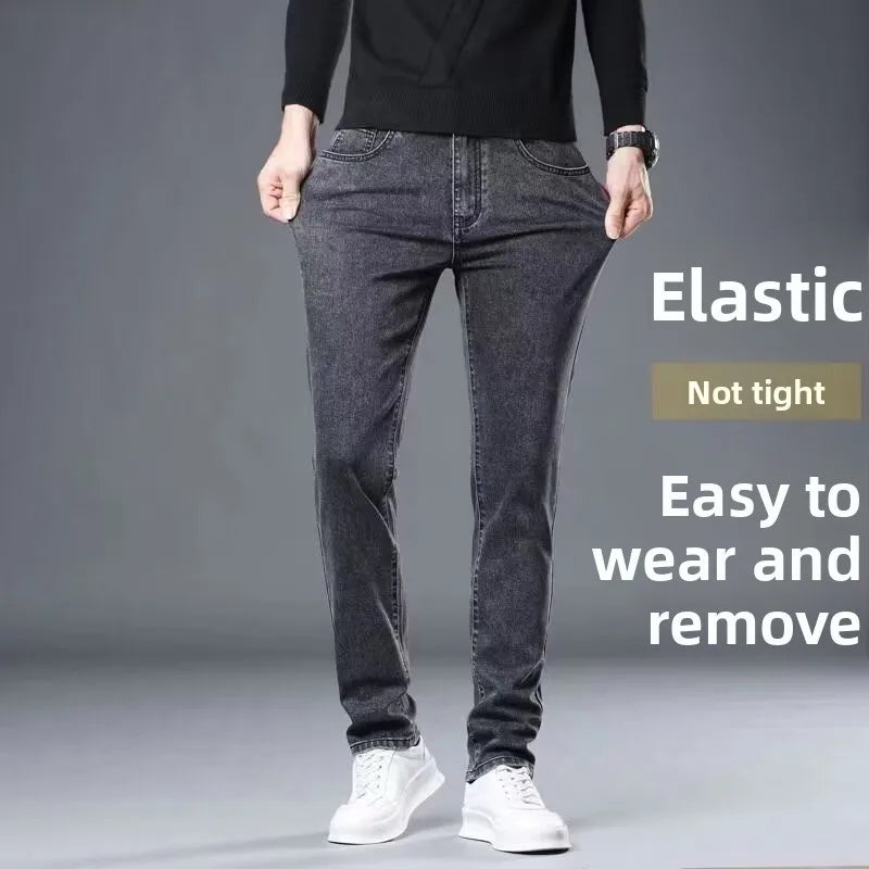 Men's Casual Work Jeans Straight Leg