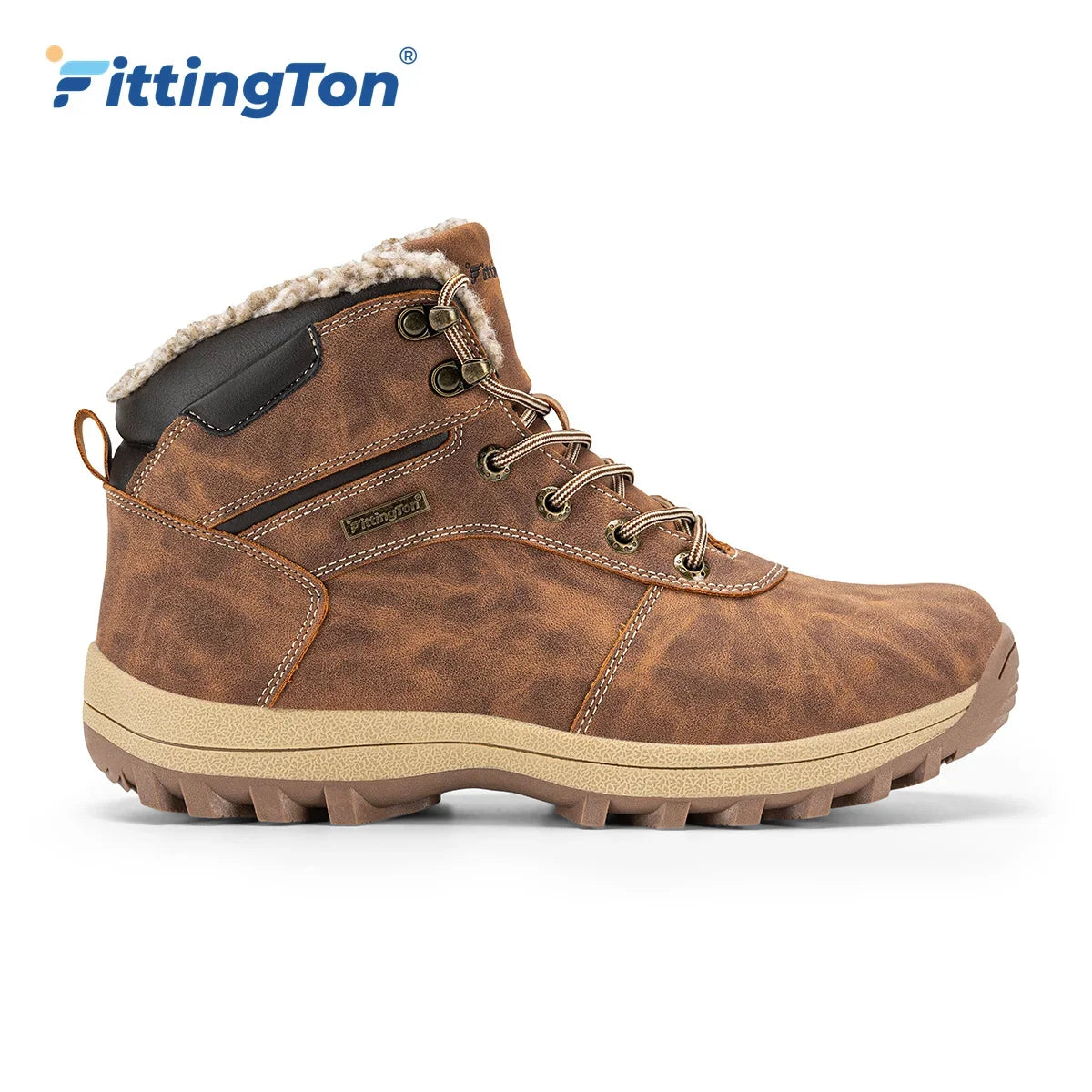 Winter Snow Boots For Men -25℃ Tick Warm Anti-Slip Lightweight Comfortable Warmth Fur Lining Ankle Boots Outdoor Winter Shoes