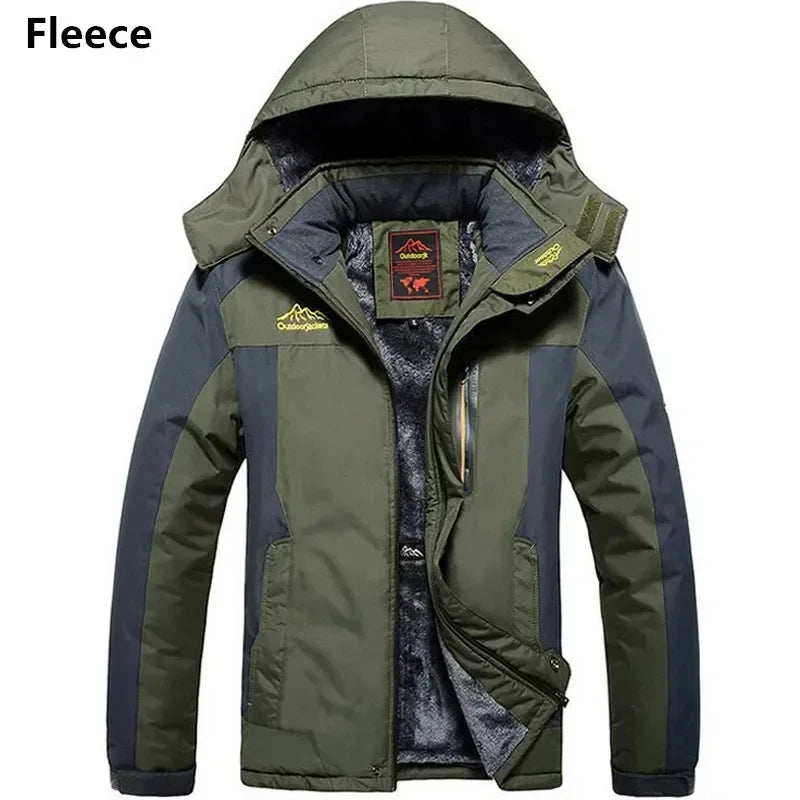 Mens Winter Waterproof Hooded Parka Coat