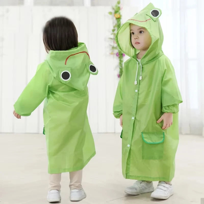 Kids Raincoat Cartoon Animal Style Outdoor Waterproof Kids Raincoat Boys Girls Rainwear Baby Raincoat Children Rain Poncho