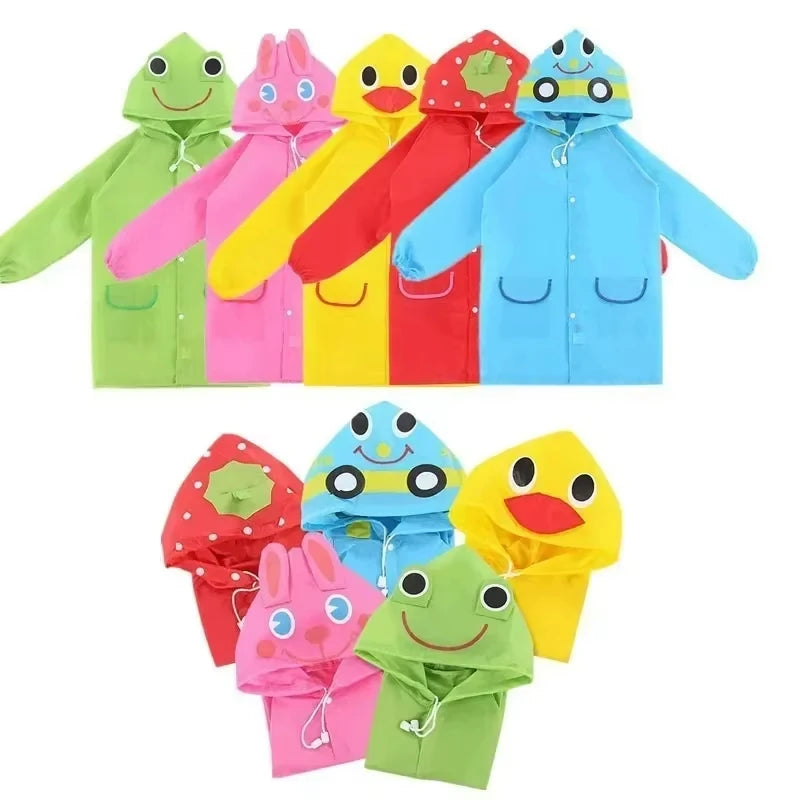 Kids Raincoat Cartoon Animal Style Outdoor Waterproof Kids Raincoat Boys Girls Rainwear Baby Raincoat Children Rain Poncho