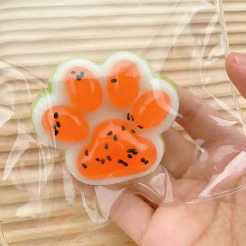 TABA Squishy Cat Paw Squeeze Toys Slow Rising Stress Relief Calming Down Sensory ADHD Anxiety Kawaii Stuff Classroom Prizes
