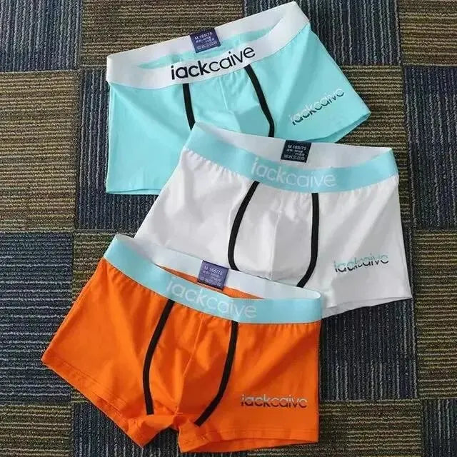 3Pcs Male Panties Cotton Men's Underwear Boxers Breathable  M-3XL
