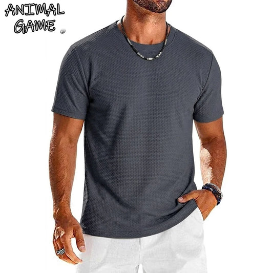 Summer Short Sleeve Ice Silk T Shirts for Men