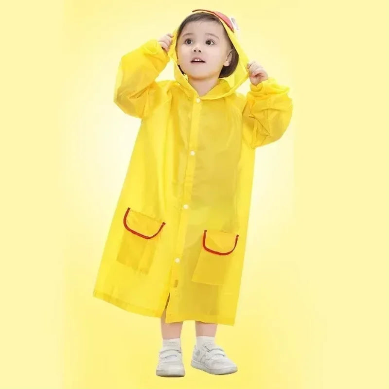 Kids Raincoat Cartoon Animal Style Outdoor Waterproof Kids Raincoat Boys Girls Rainwear Baby Raincoat Children Rain Poncho
