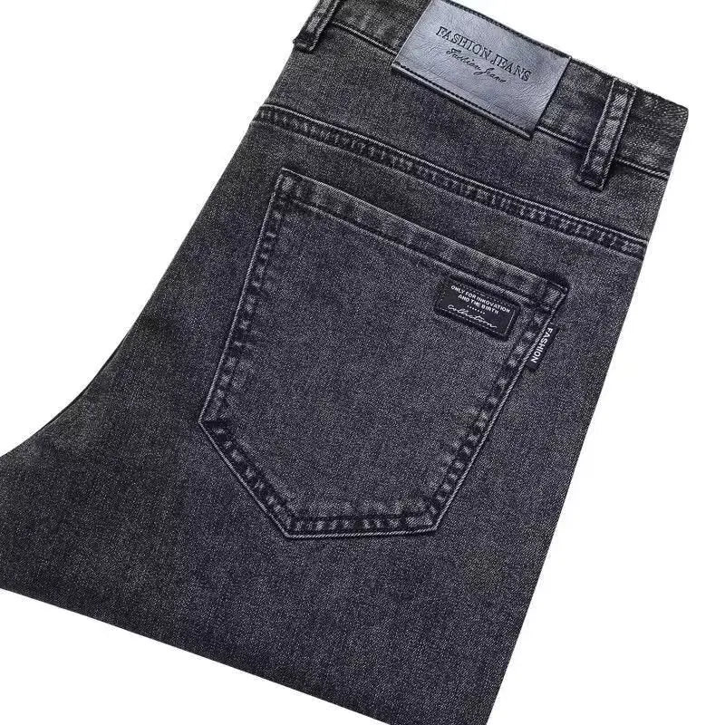 Men's Casual Work Jeans Straight Leg