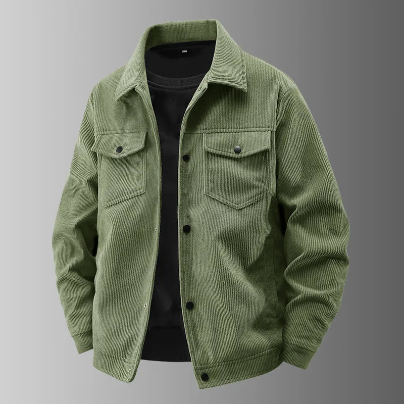 New Fashion Men Autumn Corduroy Casual Jacket