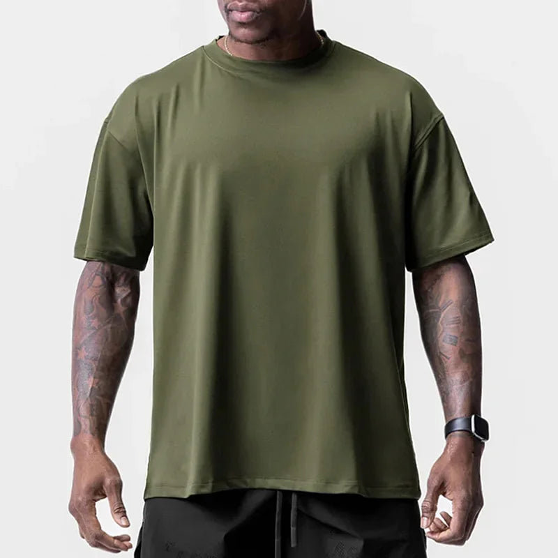 Men's Oversized Gym Short Sleeve Tshirt