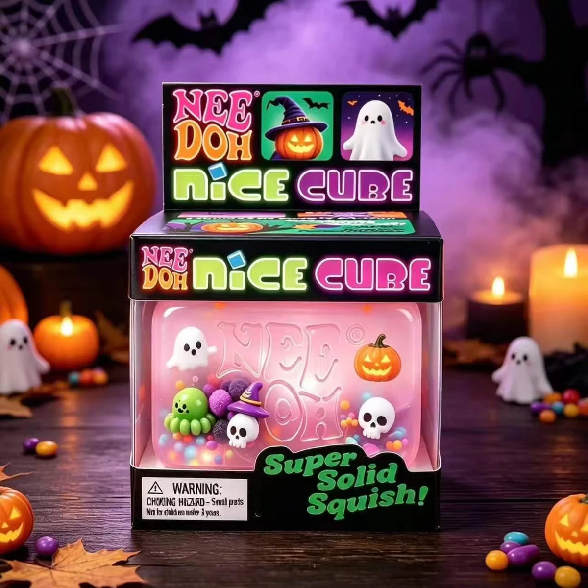 NeeDoh Halloween Christmas Gifts  Such As Spiders and Pumpkins. Sensory Toys for Relieving Stress. Soft Decompression Toys
