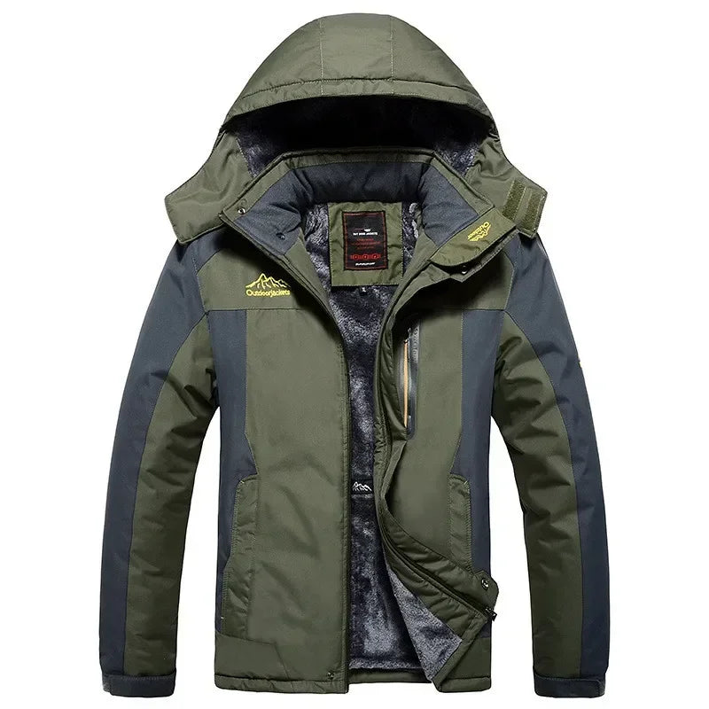 Mens Winter Waterproof Hooded Parka Coat