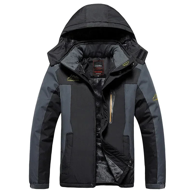 Mens Winter Waterproof Hooded Parka Coat