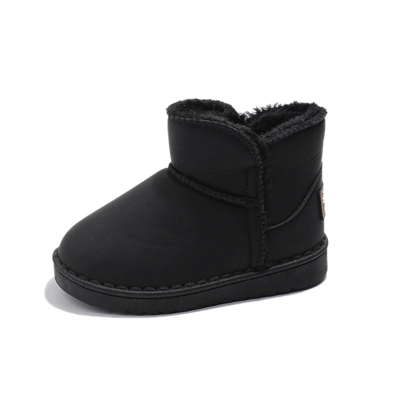Kids Snow Thermal Boots for Boys Girls Thick Plush Children Ankle Boots Warm 2025 Autumn Winter Anti-skid Classic Fashion Boots