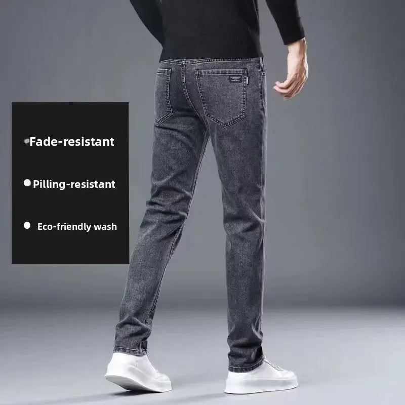 Men's Casual Work Jeans Straight Leg