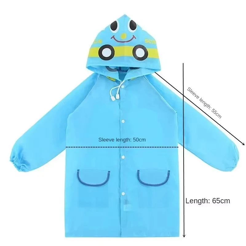 Kids Raincoat Cartoon Animal Style Outdoor Waterproof Kids Raincoat Boys Girls Rainwear Baby Raincoat Children Rain Poncho