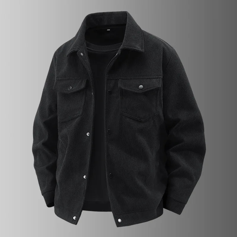 New Fashion Men Autumn Corduroy Casual Jacket