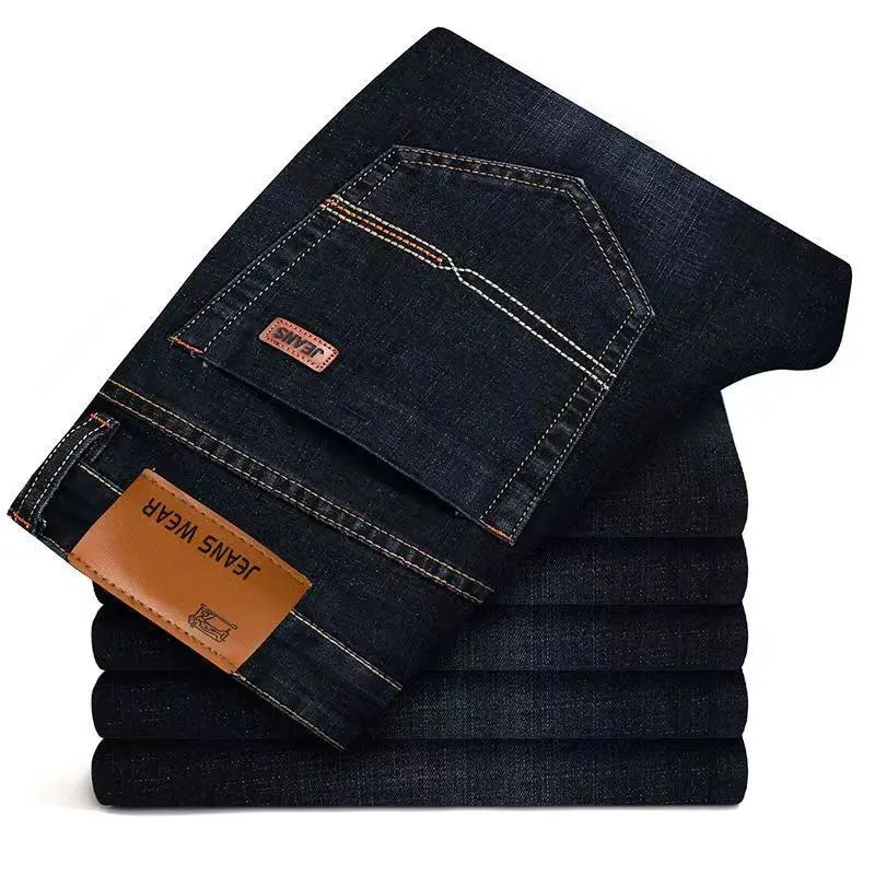 Men Jeans New Stretch Slim Fit Pants
