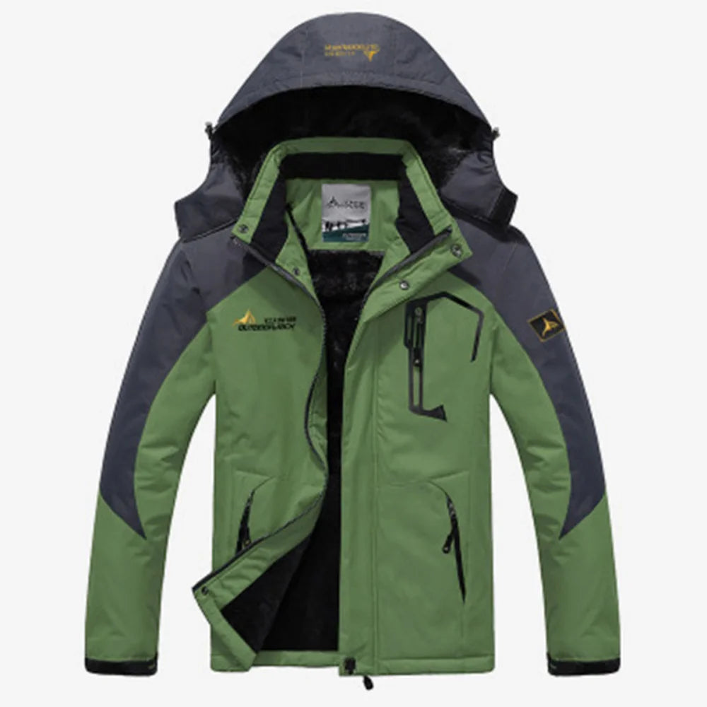 Winter Parka Men Windbreak Plus Thick Warm Windproof Fur