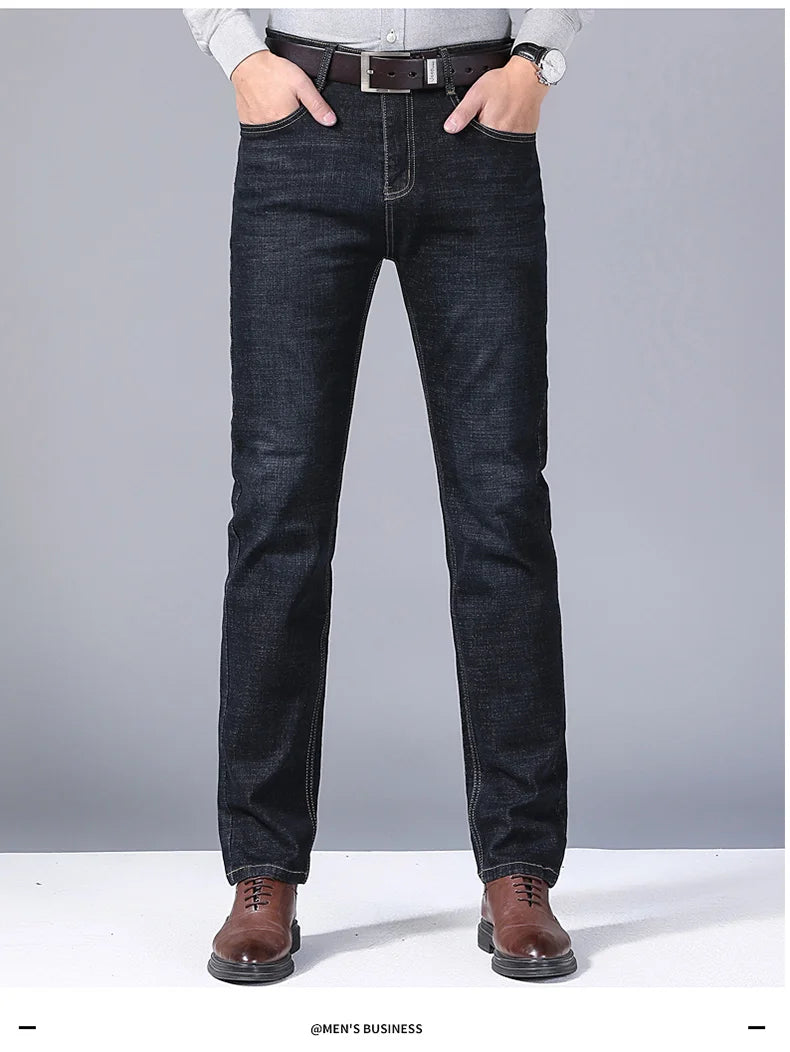 Men Jeans New Stretch Slim Fit Pants