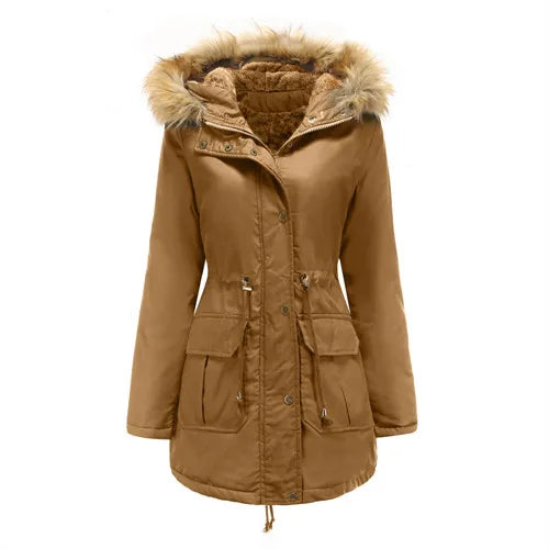 Long Slim Fleece Parka