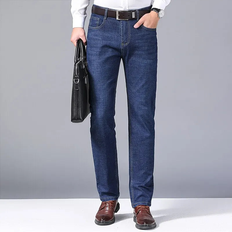 Men Jeans New Stretch Slim Fit Pants