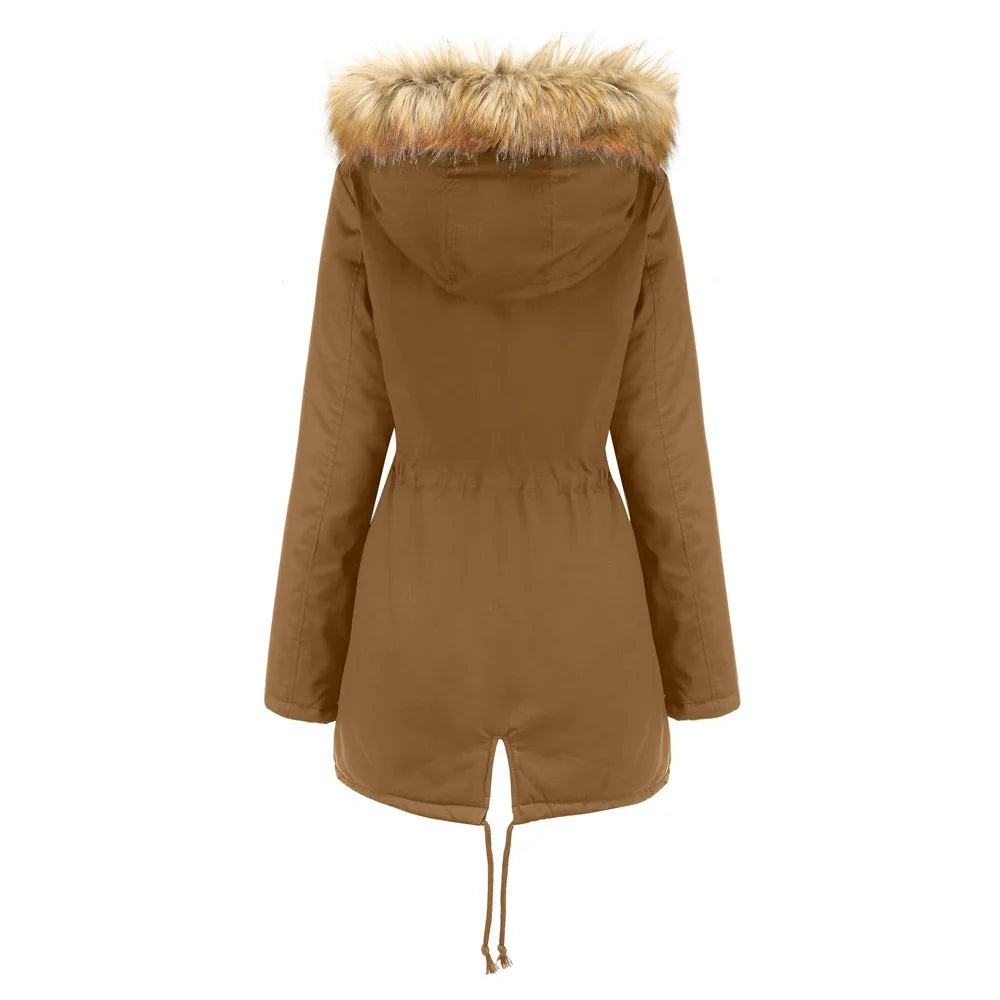 Long Slim Fleece Parka