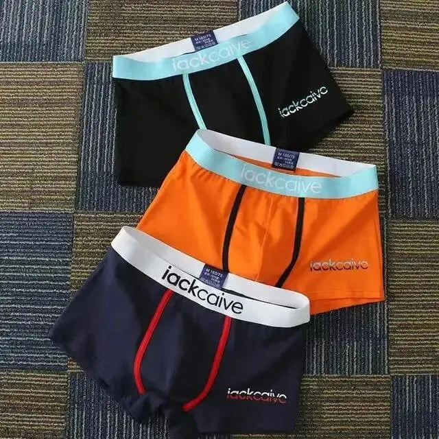 3Pcs Male Panties Cotton Men's Underwear Boxers Breathable  M-3XL