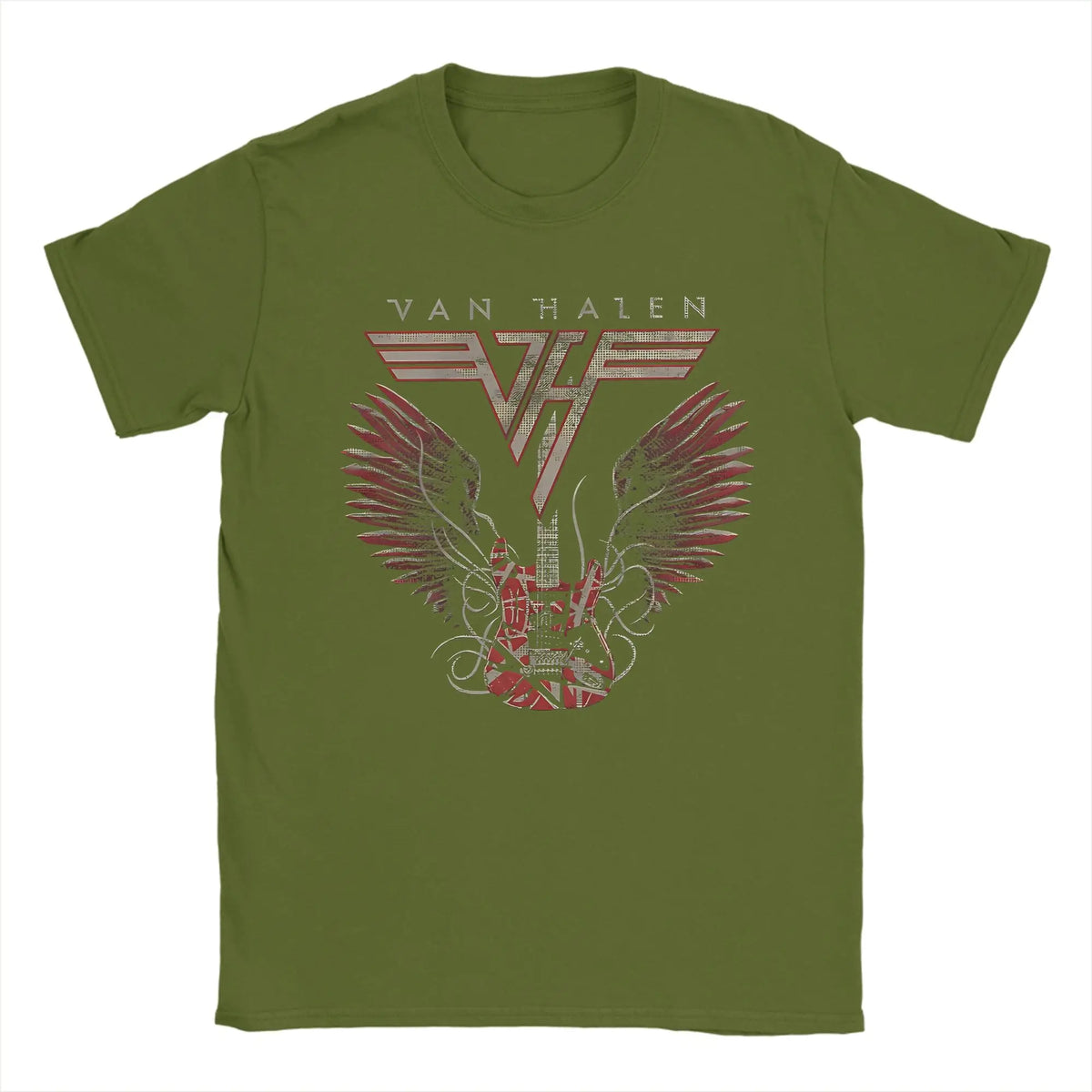 Men's T Shirt Van Halen Hard Rock Band T-Shirts