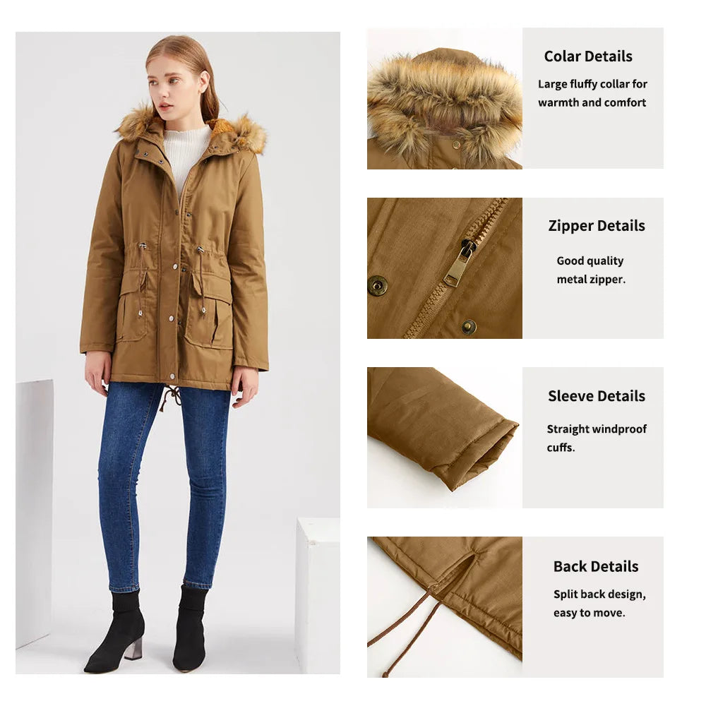 Long Slim Fleece Parka