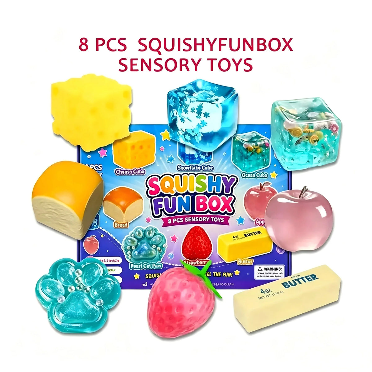Surprise Squishy Blind Box, Needoh Advent Calendar, 24 Days Countdown Stress Relief Fidget Toys, New Year Advent Calendar Gift