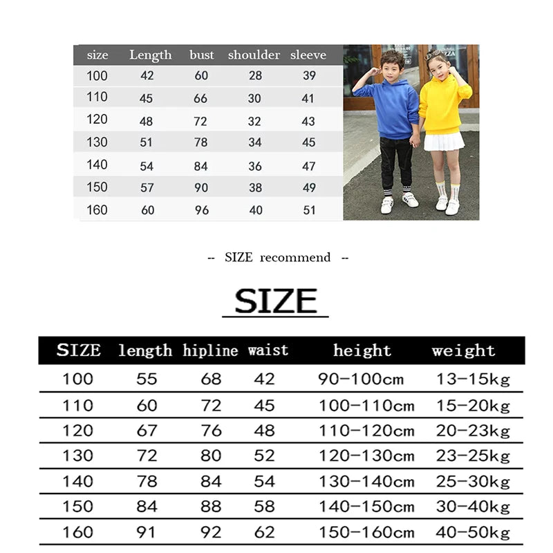 Huntrx Mira Rumi Zoey  Kawaii Pullover Sweatshirt Anime Trucksuit Cartoon Girls Boy Kids Clothes Unisex Sets Children Hoodies