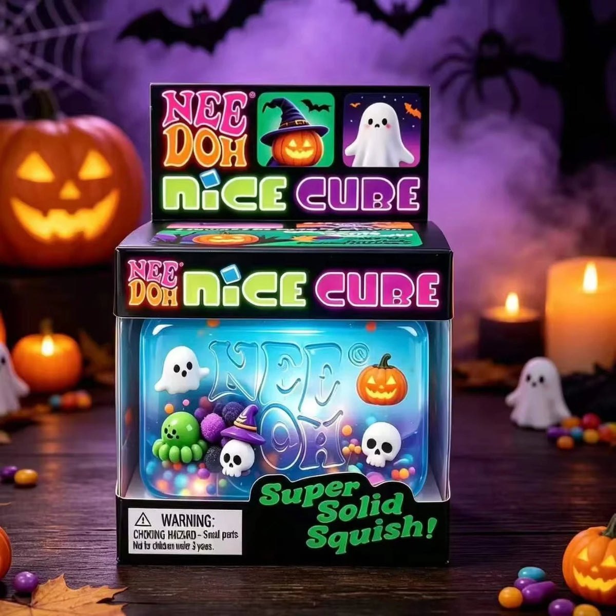 NeeDoh Halloween Christmas Gifts  Such As Spiders and Pumpkins. Sensory Toys for Relieving Stress. Soft Decompression Toys